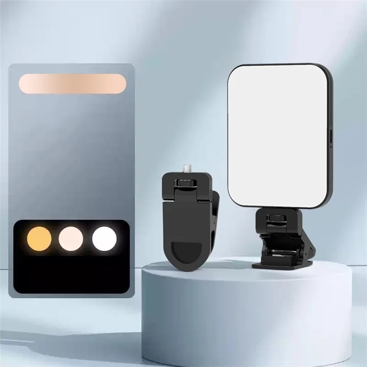 W80 Magnetic Pocket Light LED Fill Lamp Rechargeable 3 Color Modes Brightness Adjustable Selfie Light