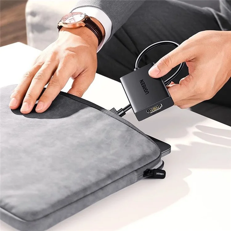 UGREEN 25161 USB auf HDMI Konverter 1080P 60Hz Video Audio Sync Adapter für Laptop / Desktop / TV / Projektor