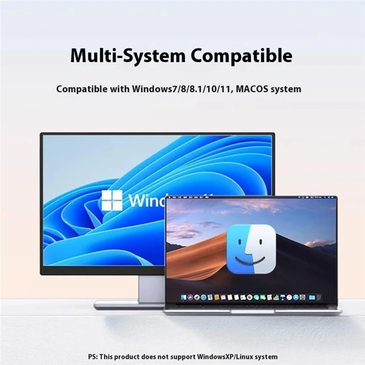 UGREEN 25161 USB auf HDMI Konverter 1080P 60Hz Video Audio Sync Adapter für Laptop / Desktop / TV / Projektor