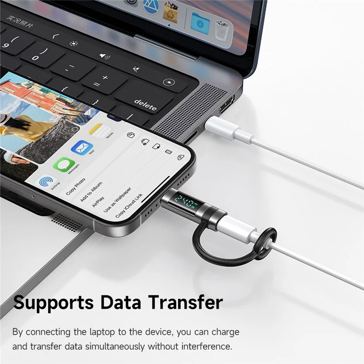 MCDODO OT-2620 MDD USB-C to USB-C Adapter PD 240W with Digital Display Mini Converter