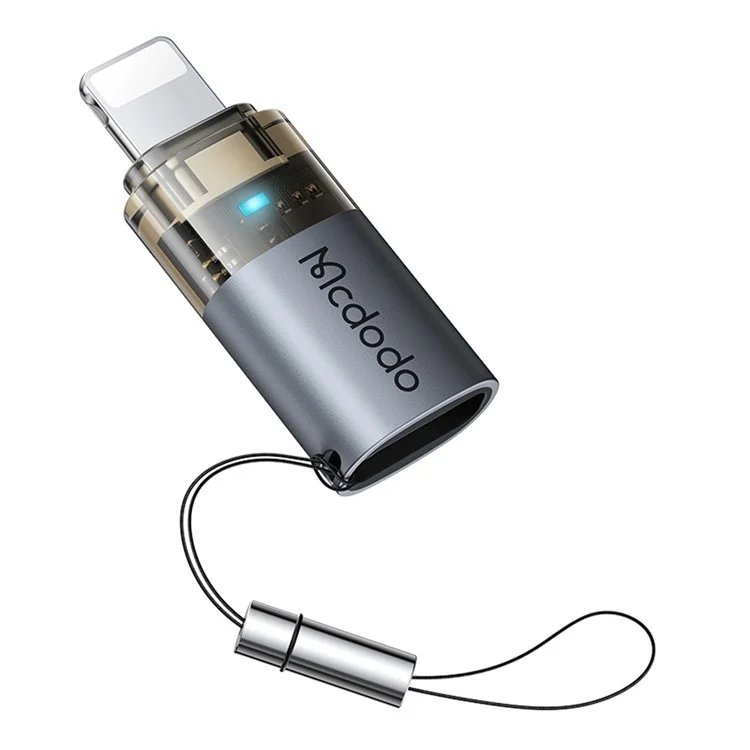 MCDODO OT-7630 MDD USB-C Female to iP Male Adapter with LED Light PD 36W Fast Charging Converter