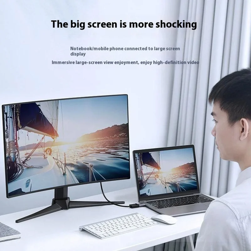 UGREEN 70451 Convertisseur Type C vers DP 4K 60Hz / 2K 144Hz Adaptateur d'Affichage Haute Définition
