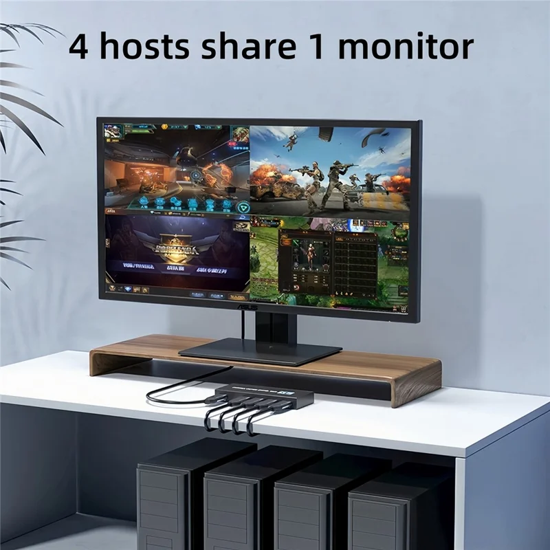 NK-941 4K HDMI 4 Input 1 Output Splitter Seamless Switch Multi-Viewer with Remote Control