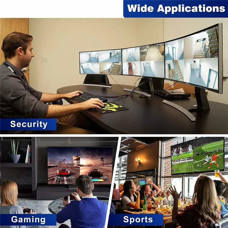 NK-941 4K HDMI 4 Input 1 Output Splitter Seamless Switch Multi-Viewer with Remote Control