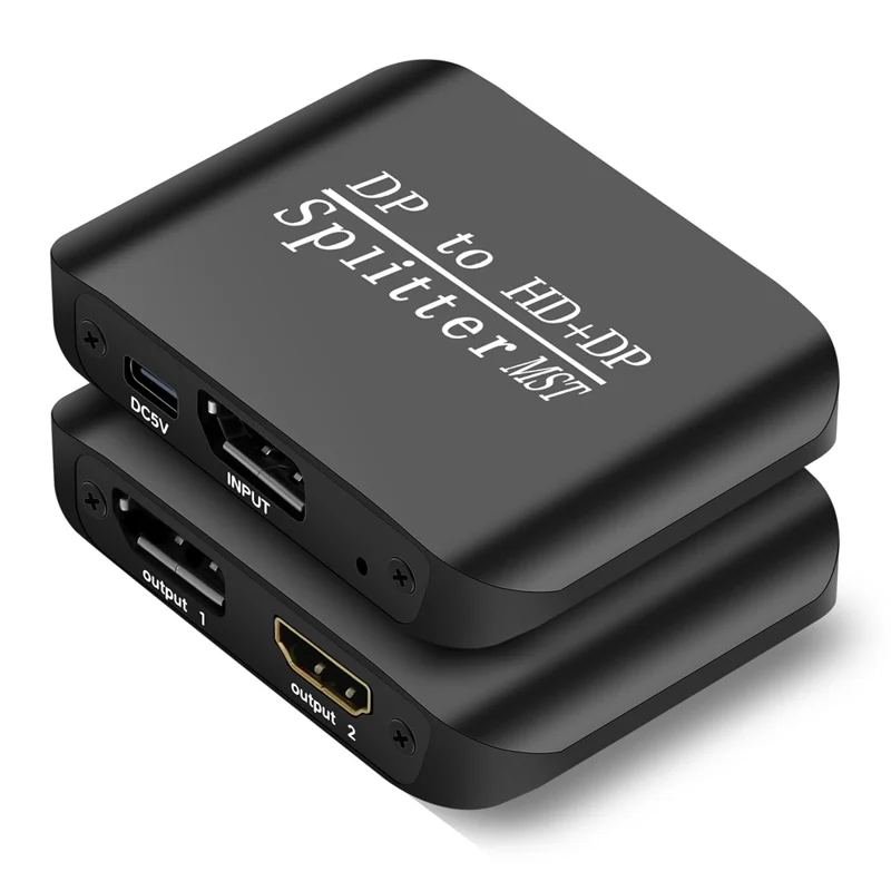 Adaptador Divisor NK-W60 DP para HD+DP 4K 60Hz MST / SST para Exibição Dupla / Exibição Espelhada