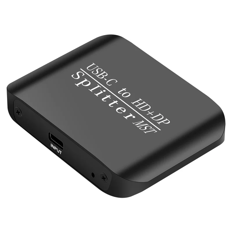 Adattatore Splitter NK-E60 da USB-C a HD+DP con Supporto MST / SST 4K 60Hz 3D / HDR per Display Doppio / Modalità Mirror