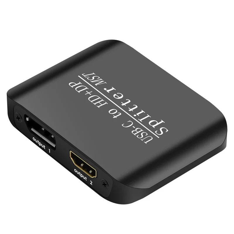 Adattatore Splitter NK-E60 da USB-C a HD+DP con Supporto MST / SST 4K 60Hz 3D / HDR per Display Doppio / Modalità Mirror