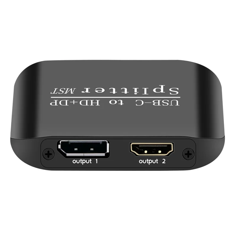 Adattatore Splitter NK-E60 da USB-C a HD+DP con Supporto MST / SST 4K 60Hz 3D / HDR per Display Doppio / Modalità Mirror
