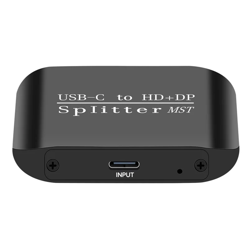 Adattatore Splitter NK-E60 da USB-C a HD+DP con Supporto MST / SST 4K 60Hz 3D / HDR per Display Doppio / Modalità Mirror