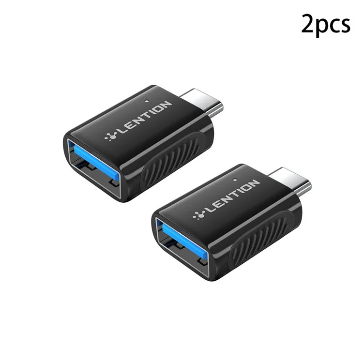 2pcs/paquete de Lente C3s USB-C a USB 3.0 Adaptador Tipo-c Macho a USB Femenino OTG Converter