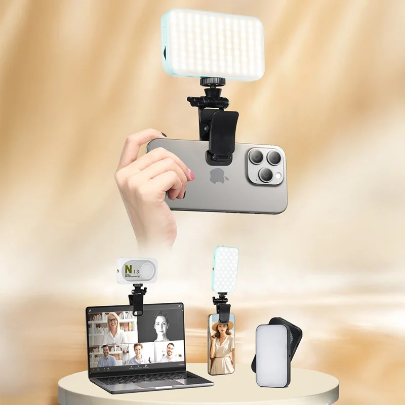 N13 Pocket Light Three Color Temperature Adjustable LED Photography Lighting - Black