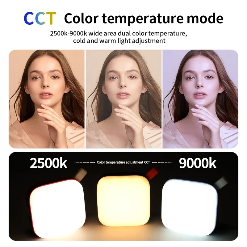 N21 Luz de Bolso Painel LED Tri-Cor com 66 LEDs para Fotografia e Transmissão ao Vivo / Vlog - Preto