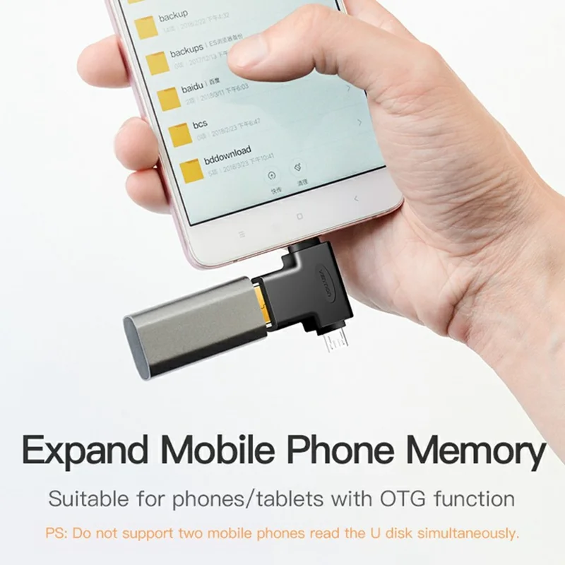VENTION CDI Series OTG Adapter 3 in 1 USB A / Micro-B / USB C High Speed Data Transfer Adapter