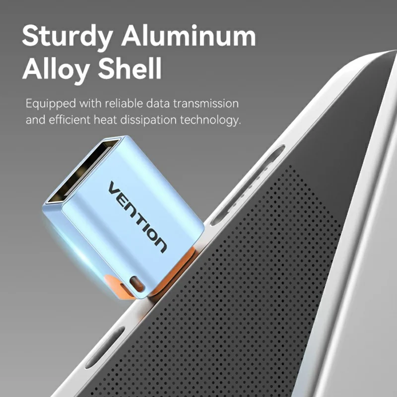 VENTION CUB Series USB 3.1 Type C Male to USB A Female Aluminum Alloy OTG Adapter with Lanyard