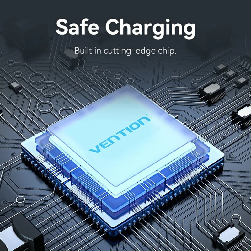 VENTION CUA Series USB 3.1 Type-A Male to Type-C Female Adapter Aluminum Alloy OTG Converter with Lanyard