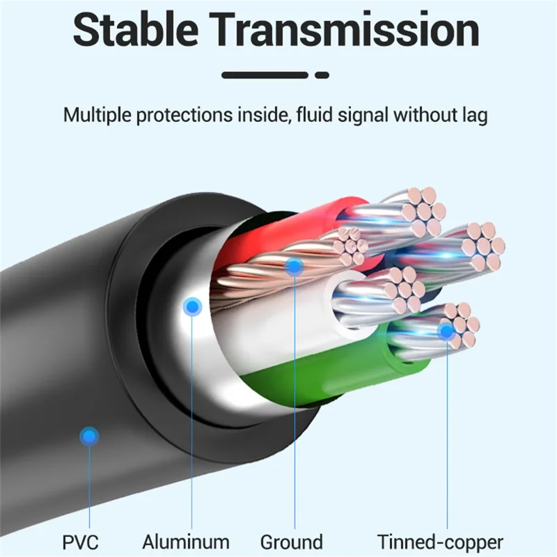 VENTION CCU Series USB 2.0 Micro-B Male to USB-A Female OTG Adapter 0.15m Round PVC Data Cable - Black