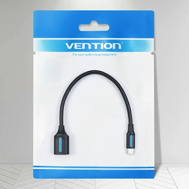 Cable OTG de datos VENTION CCS Serie 0,15m USB 2.0 Tipo C Macho a USB A Hembra 480 Mbps