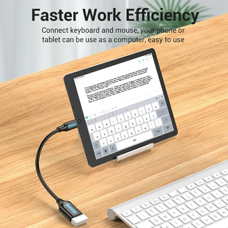 Cable OTG de datos VENTION CCS Serie 0,15m USB 2.0 Tipo C Macho a USB A Hembra 480 Mbps