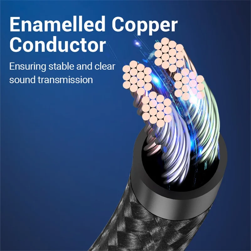 VENTION BGM Serie 0,1m Type-C zu 3,5mm Audio Adapter Kabel mit DAC Decoder - Grau