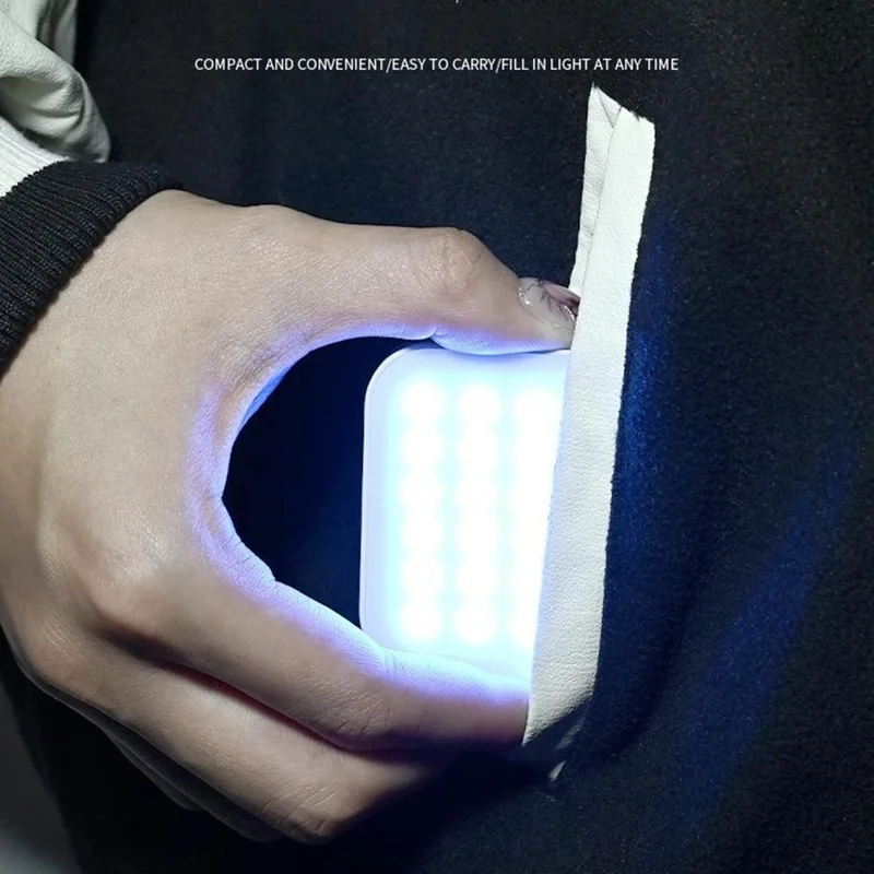 OT19 RGB Photography Fill Light for Mobile Phone Magnetic Attachment Mini Pocket LED Light