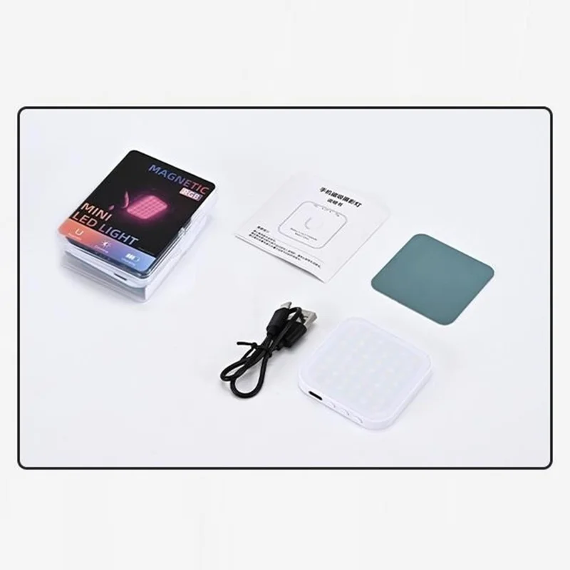 OT19 RGB Photography Fill Light for Mobile Phone Magnetic Attachment Mini Pocket LED Light