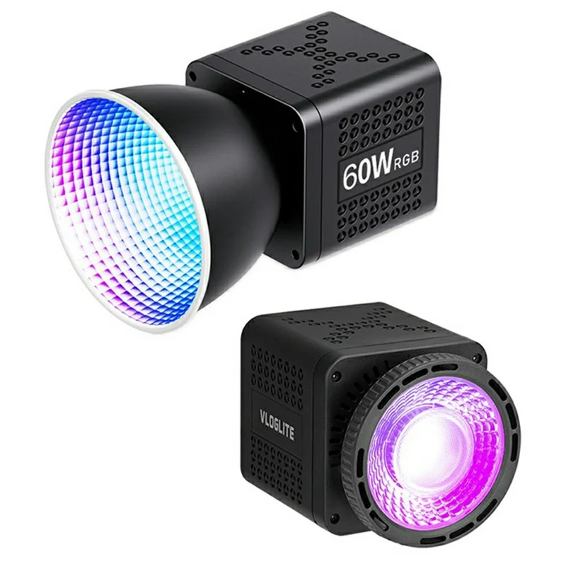 VLOGLITE P60RGB 60 W Mocny Światło Wypełniające COB, Lampa RGB, Profesjonalne Światło Wideo