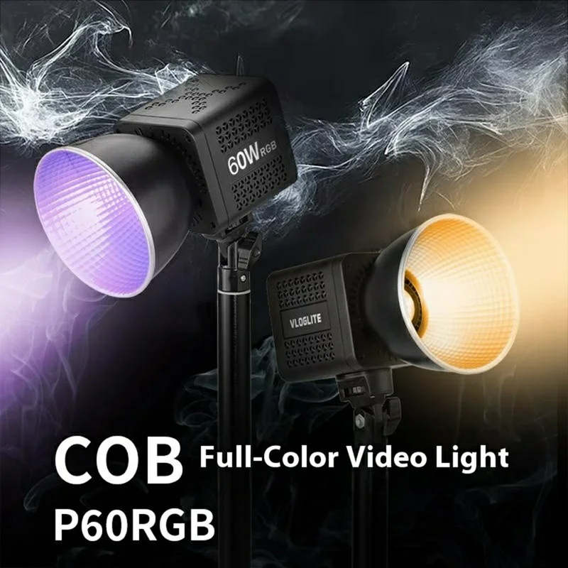 VLOGLITE P60RGB 60 W Mocny Światło Wypełniające COB, Lampa RGB, Profesjonalne Światło Wideo