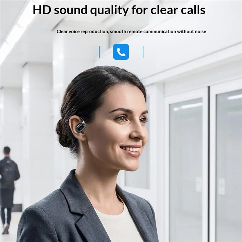 YESIDO YSP33 AI Translation Earbuds Ear Hook Wearable Real Time Bluetooth-compatible 5.4 Open Ear Earphones - Black