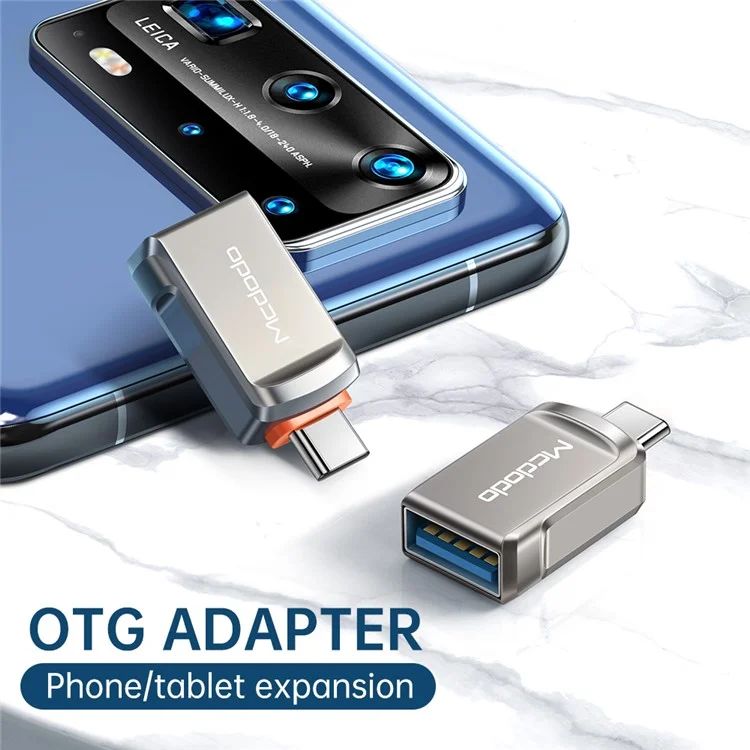 Mcdodo OT-8730 USB-A 3.0 à L'adaptateur de Type c OTG de Type c - Couleur du Pistolet