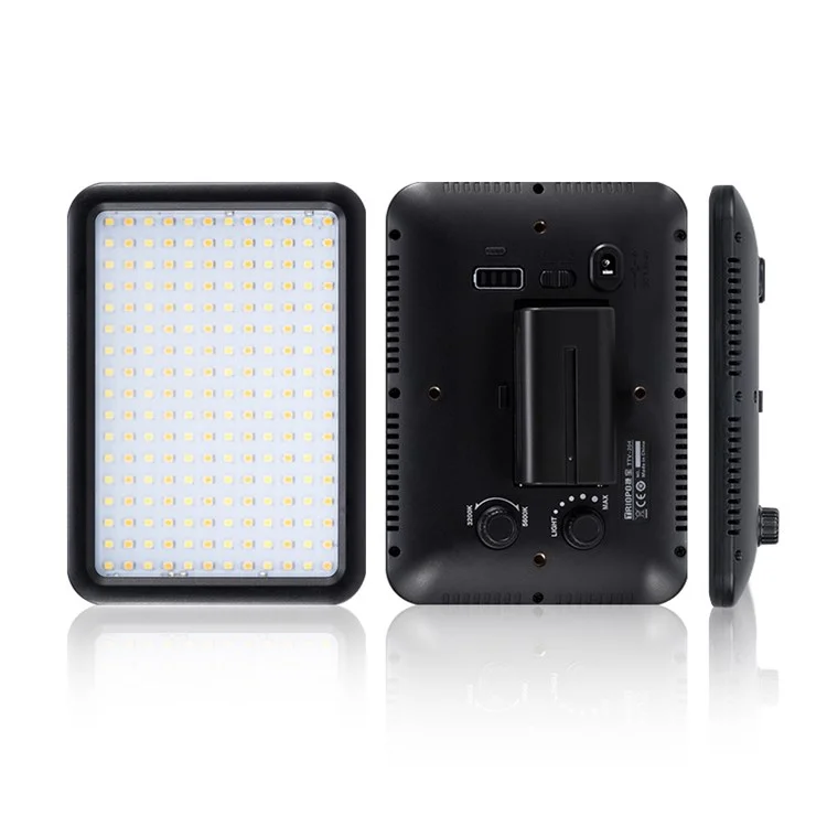 Triopo TTV-204 Panel Bi-color Mini Luz LED Panel Ajustable Luz de Disparo Portátil