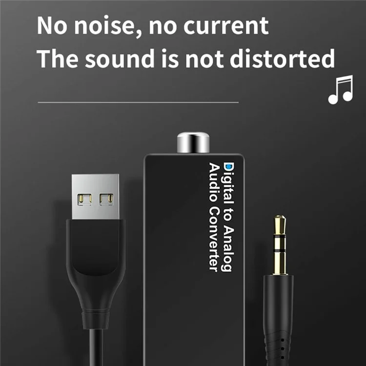 D15 Audio-Wandler-Adapterkabel-Koaxial- / Optische Faser / 3,5mm / USB-Schnittstelle DAC - Koaxial