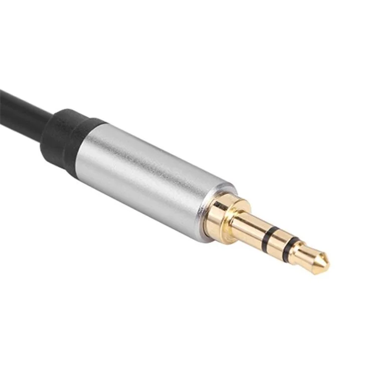 0.3m Conversion Cord 3.5mm Male to 6.35mm Male TRS Jack Aux Adapter Cable for Mixer Amplifier