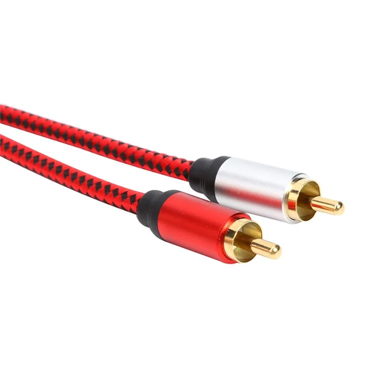 1m USB Type-C à 2 RCA Male Gold Plaquée Câble Audio Pour Téléphone Mobile Connexion Tablet à L'enceinte / Amplificateur