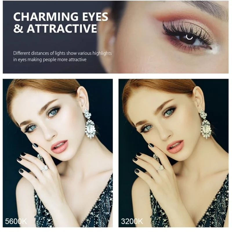Puluz Pkt3120b Selfie Ring Light 7,9 Дюйма 20 см 3200K-6500K Dimmable Dimbel Desk Light Для YouTube Video Live Stream Makeup