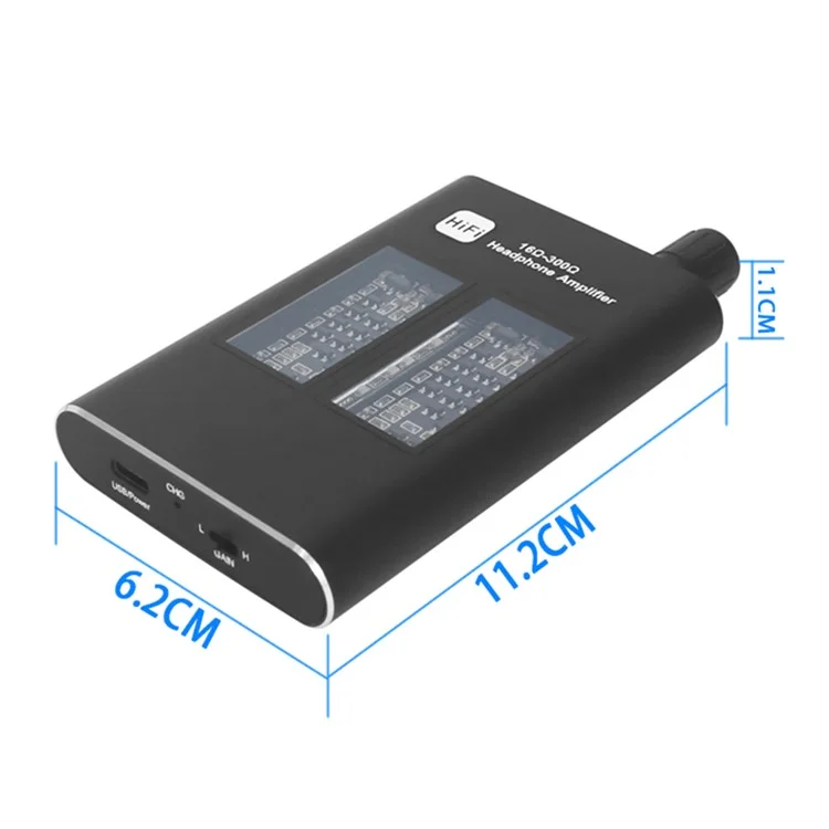 Headphone Amplifier Portable Amp 3.5mm Audio Rechargeable HiFi Earphone Headphone Amplifier with 97cm USB Cable