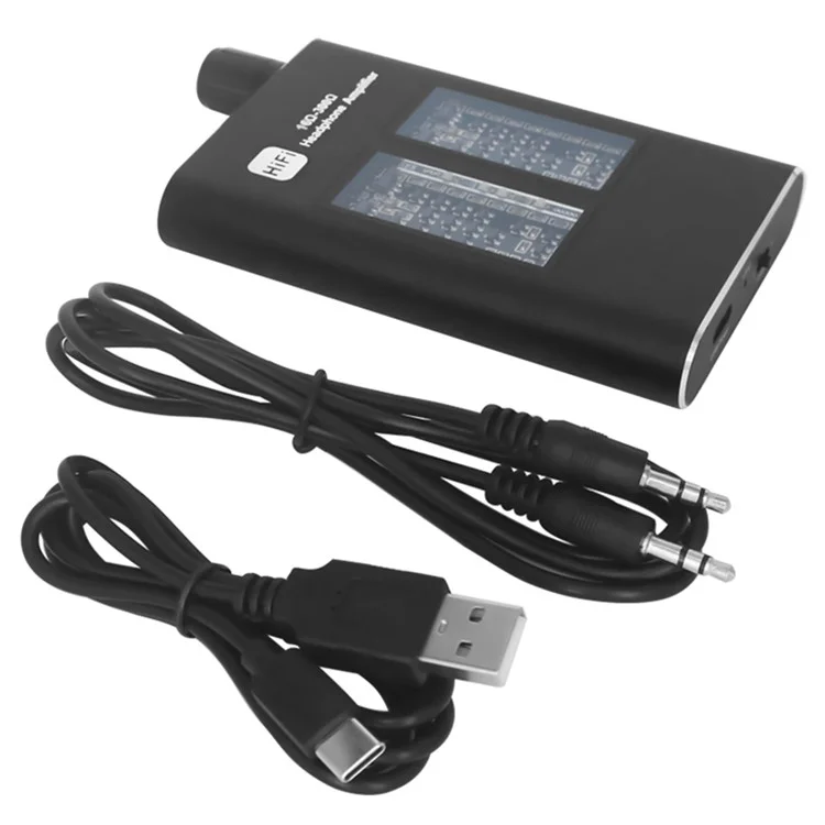 Headphone Amplifier Portable Amp 3.5mm Audio Rechargeable HiFi Earphone Headphone Amplifier with 97cm USB Cable
