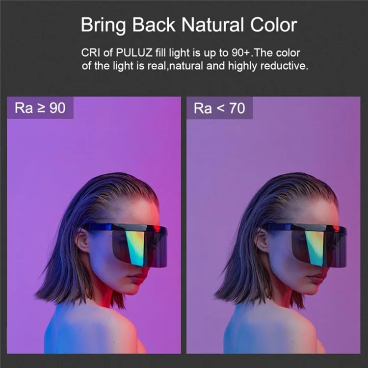 YB130 Handheld RGB LED Video Light Portatile Luce di Riempimento Wand Stick Supporto 3000-6500K Regolabile per Video Fotografia Riprese (Versione Standard)