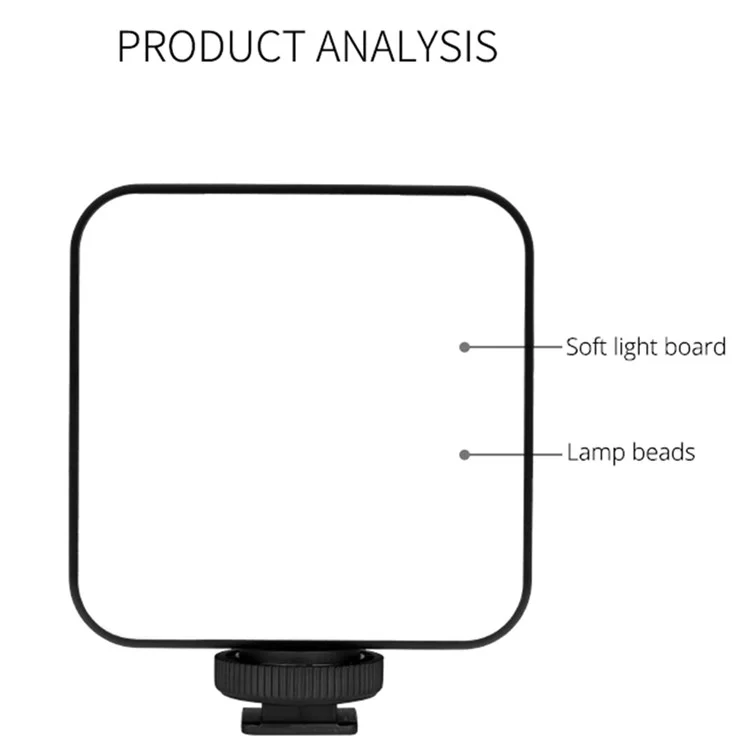 Yelangue Rgb64 Портативная RGB Светодиодная Камера Video Light Mini Заряжаемая Фотография Освещение