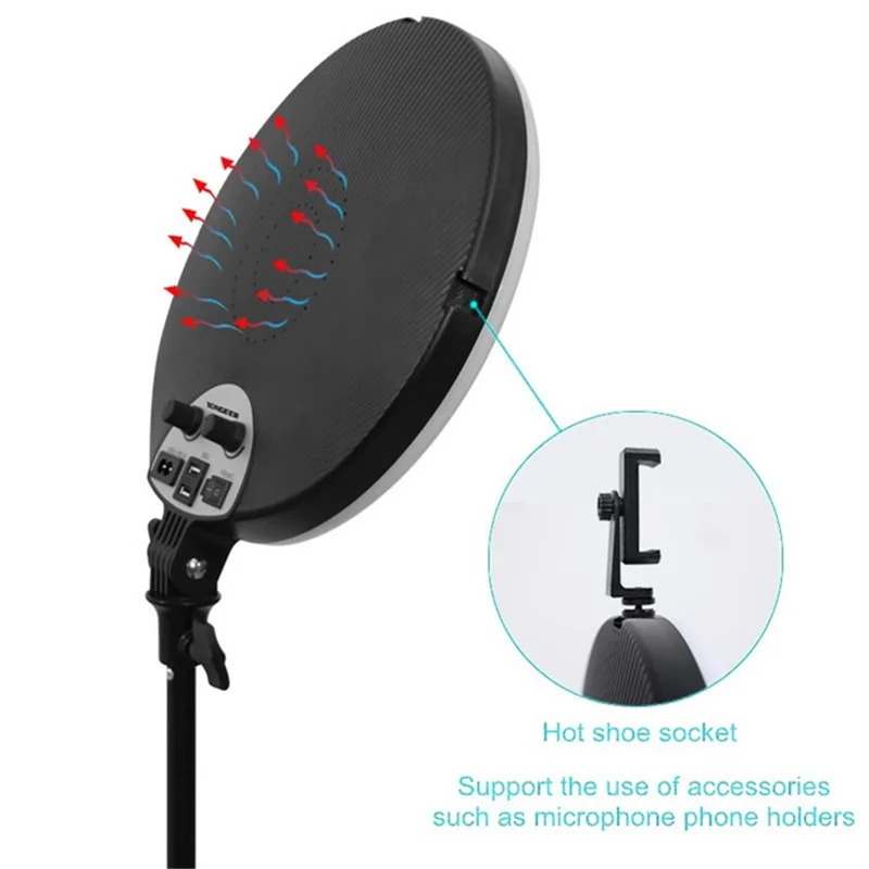 Dimmable Soft Light 3000K-6000K LED Light Photography Lighting Studio Light for Filming Recording Portraits - US Plug