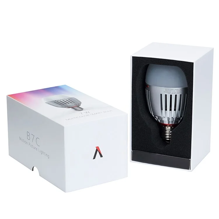 APUTURE B7C 7W RGBWW Smart Bulb CRI 95+ TLCI 96+ 2000K-10000K Stepless Dimming 0-100% APP Control Lamp Light for Video Vlog