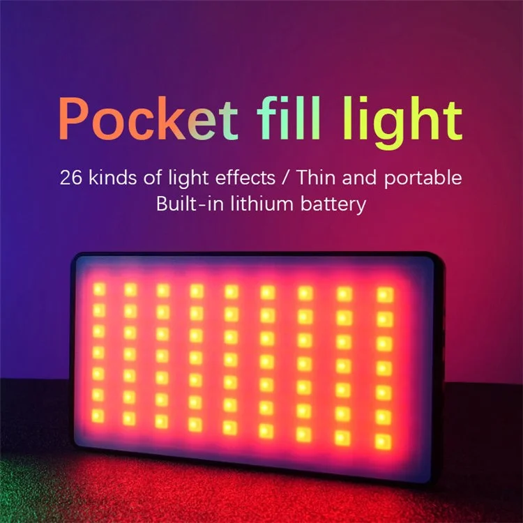 YELANGU LW140RGB Indoor Photography Square Fill Light LED Handheld Ambient Light