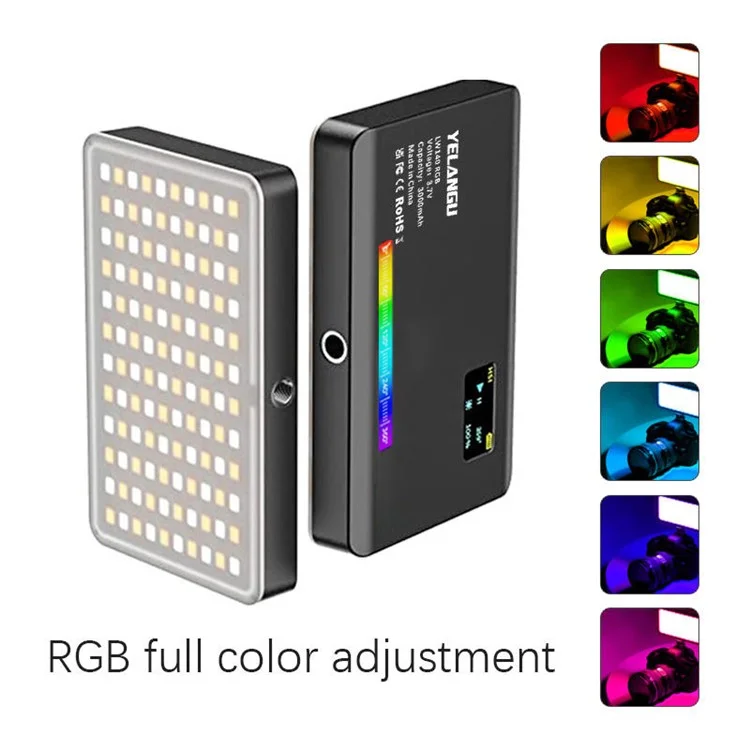 Yelang LW140RGB Photographie Intérieure Carrée Carrée du Carré LED LED Handeld Ambient