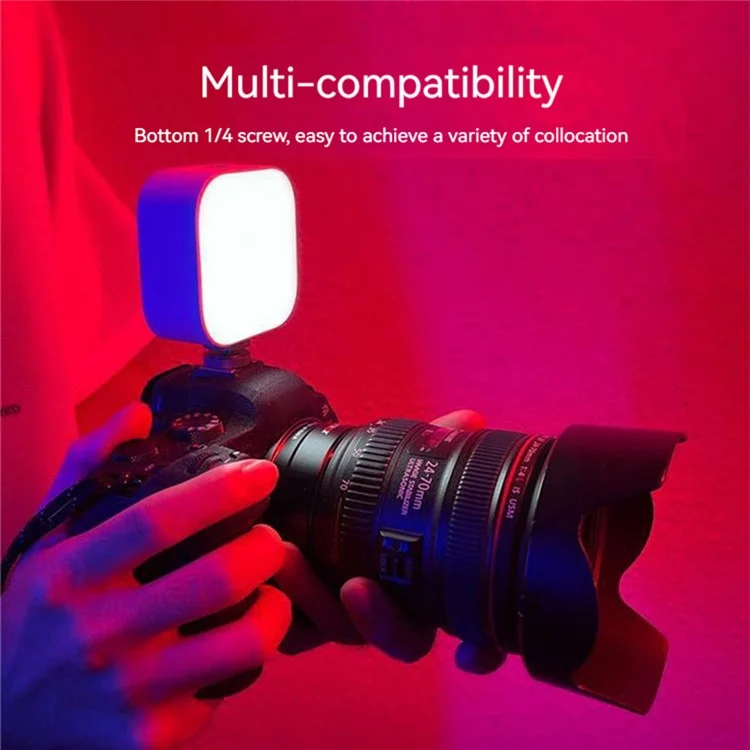 XIAOMIYOUPIN FUNSNAP Lámpara de Relleno LED RGB Portátil de Color Completo para Cámara de Bolsillo