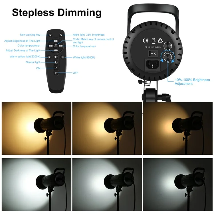 PULUZ PKT3111 3200К-5600К Комплект со светодиодным светом и софтбоксом для фотостудии - розетка AU