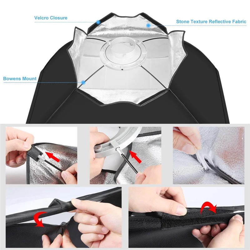 PULUZ PKT3111 3200K-5600K LED Studio Light with Softbox Photography Kit Set - US Plug