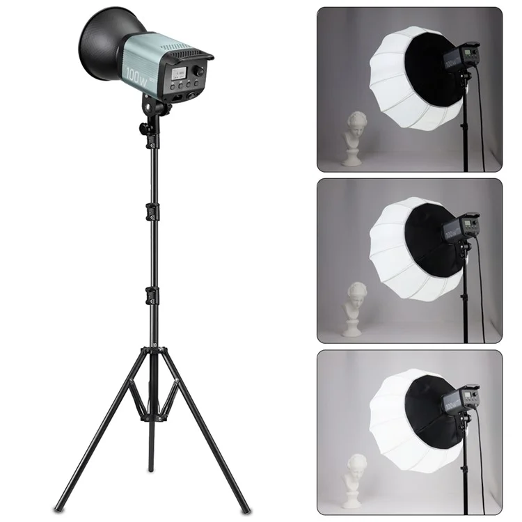 VLOGLITE P100 100W High Powerful Bright COB LED Light Professional Photography Video Fill Light for Live Streaming, Studio - US Plug