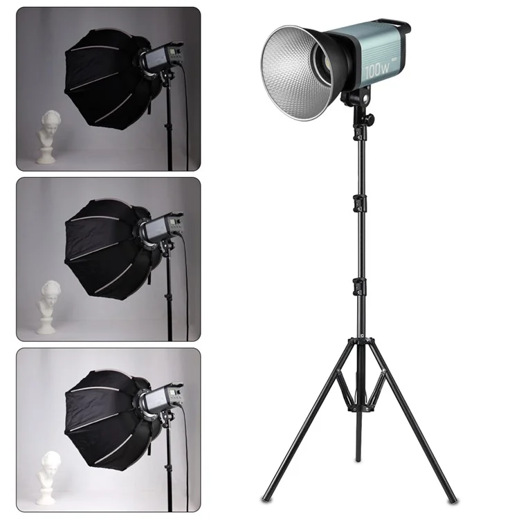 VLOGLITE P100 100W High Powerful Bright COB LED Light Professional Photography Video Fill Light for Live Streaming, Studio - US Plug