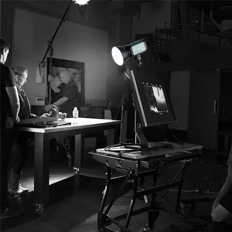 VLOGLITE P100 100W High Powerful Bright COB LED Light Professional Photography Video Fill Light for Live Streaming, Studio - US Plug