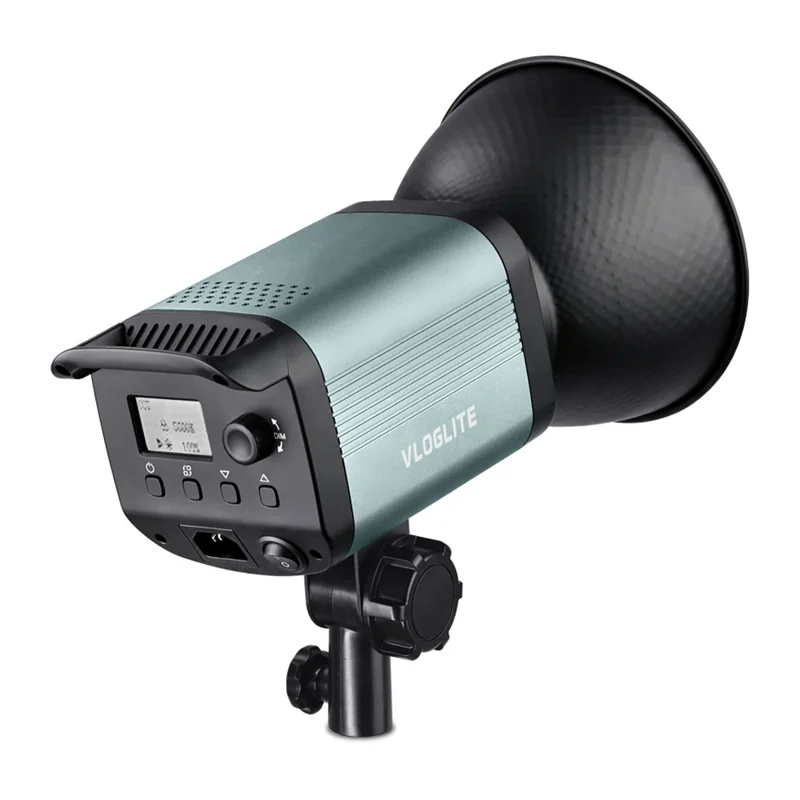 VLOGLITE P100 100W High Powerful Bright COB LED Light Professional Photography Video Fill Light for Live Streaming, Studio - UK Plug