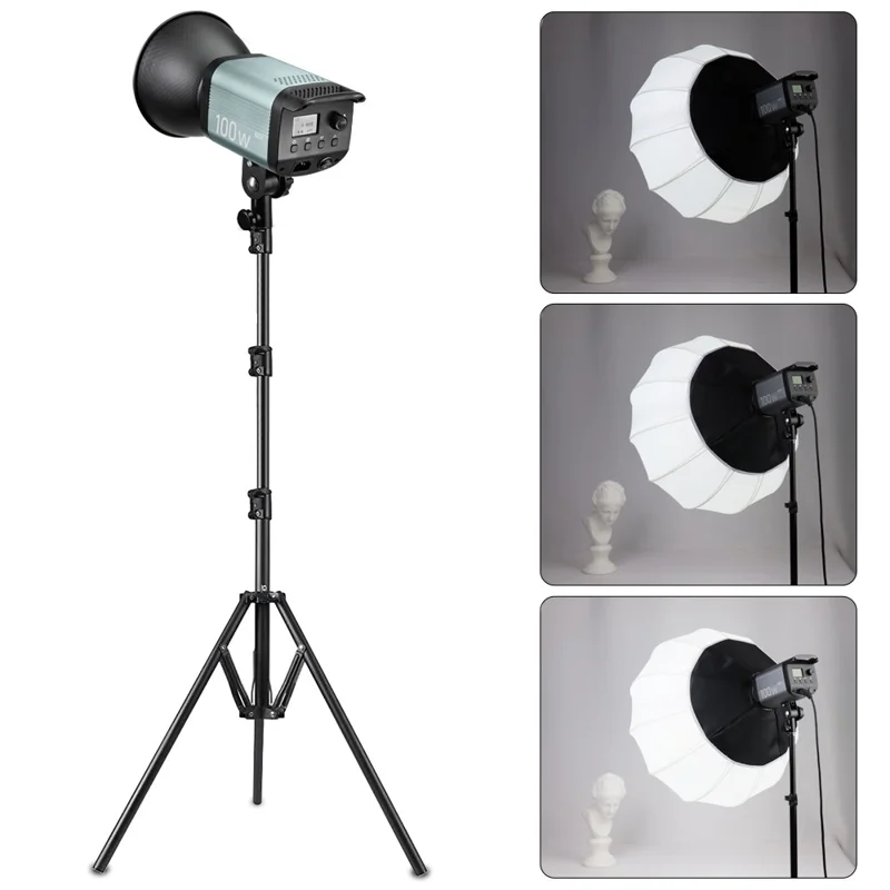 VLOGLITE P100 100W High Powerful Bright COB LED Light Professional Photography Video Fill Light for Live Streaming, Studio - UK Plug